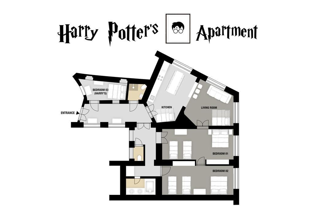 Amazing Harry Potter'S Apt. At Old Town Prag Exteriör bild